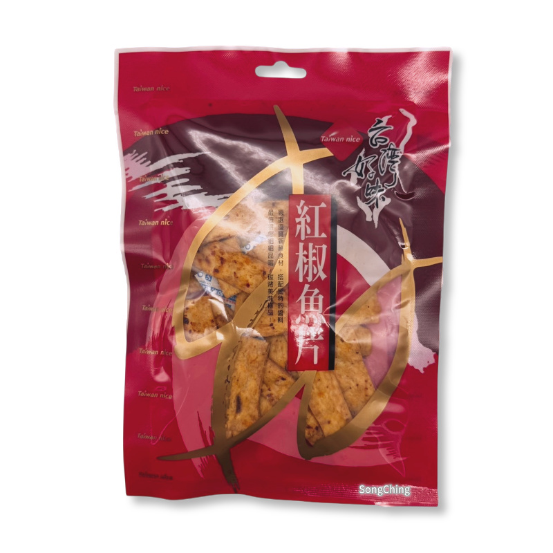 Taiwanese Red Chili Cod Fish 60g|紅椒魚片 60克