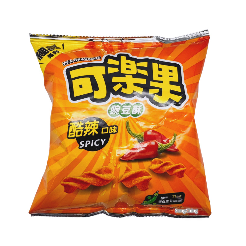 Koloko Pea Crackers Spicy Flavor 48g|可樂果酷辣口味 48克