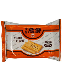 Fried Cookies Sesame Flavor 35g｜黑芝麻煎餅 35克