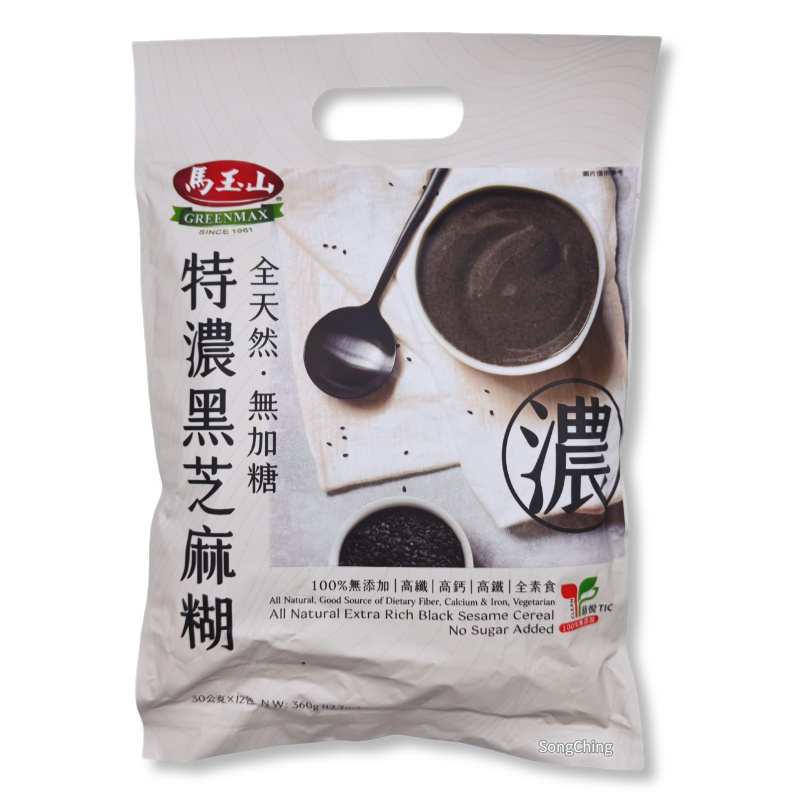 Extra Rich Black Sesame Cereal No Sugar Added 360g|全天然無加糖特濃黑芝麻糊 360克