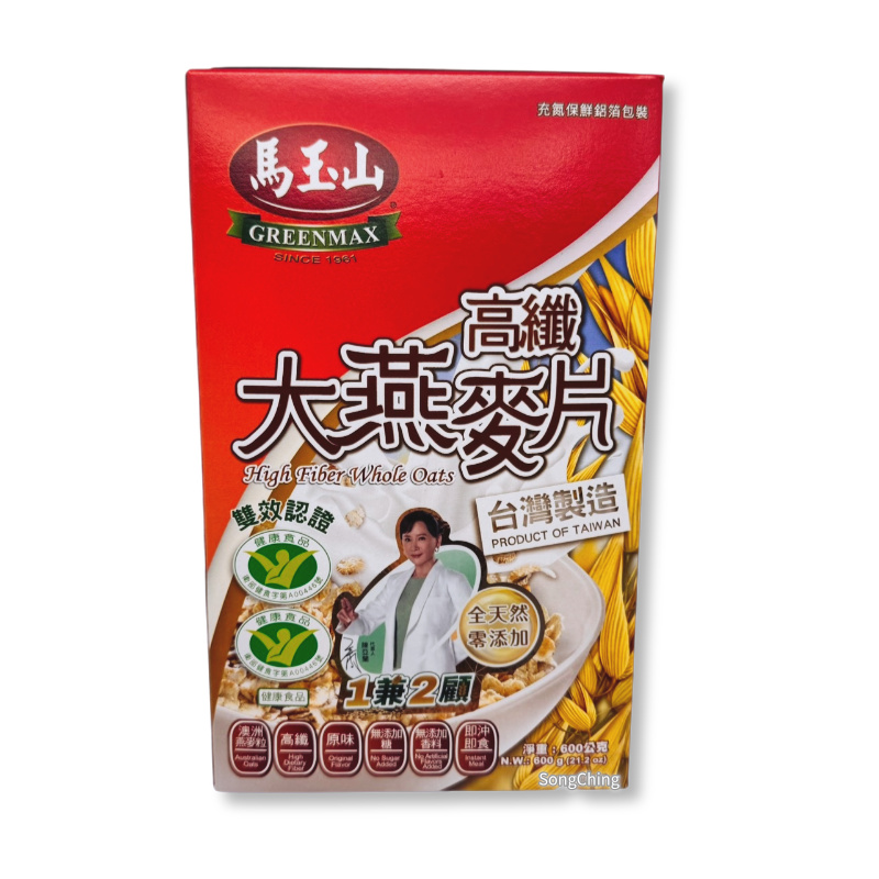 High Fiber Whole Oats 600g|高纖大燕麥片 600克