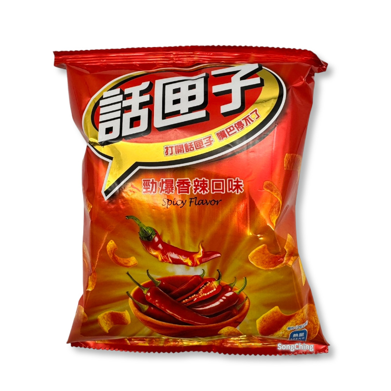 Poca Spicy Flavor 52g|話匣子勁爆香辣口味玉米片 34克