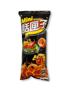 Mini Hoops Spicy Cheese 42g｜話匣子迷你美式辣起司口味玉米片 42克