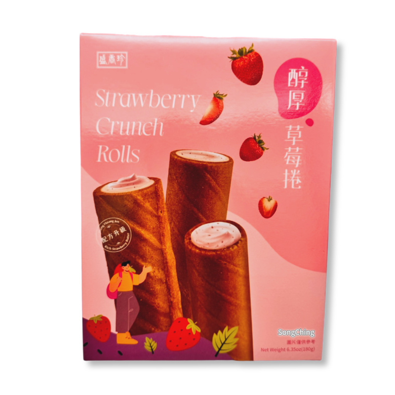 Strawberry Crunch Rolls 180g|醇厚草莓捲 180克