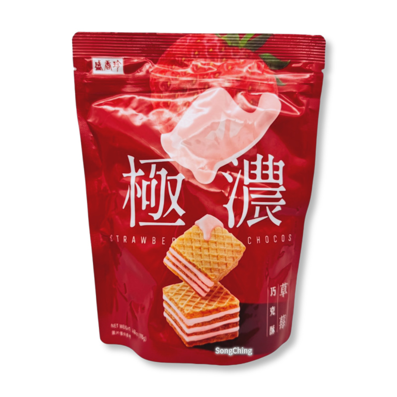 Chocos Strawberry Flavor 115g|濃厚草莓巧克酥 115克