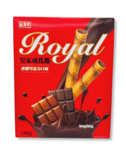 Royal Wafer Sticks Chocolate Flavor 140g｜皇家威化捲 香濃巧克力口味 140克